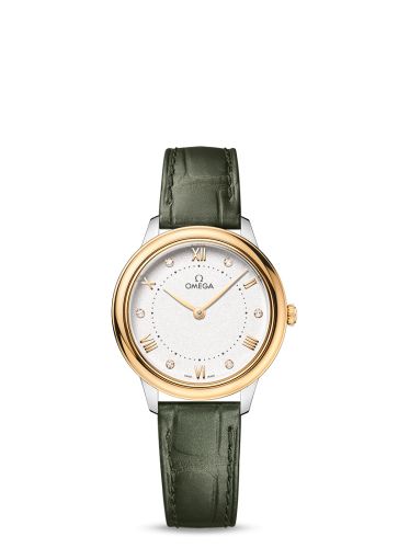 Omega De Ville Quartz 30 Stainless Steel - Yellow Gold / White - Diamond